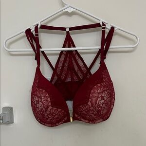 Victoria's Secret Very Sexy Racerback Lace Bra in Pomegranate